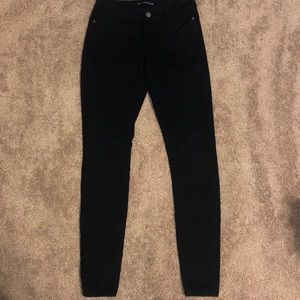 Black moto jeggings size 1